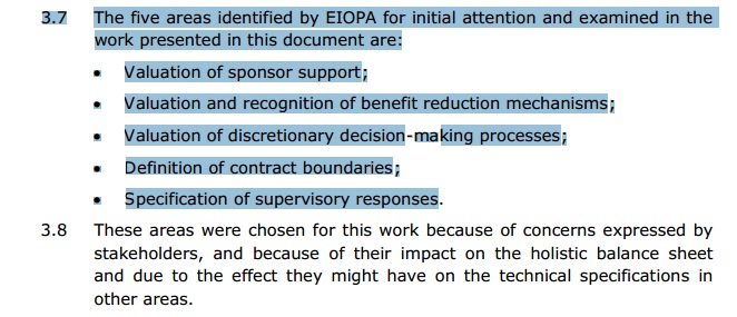 EIOPA consultation paper